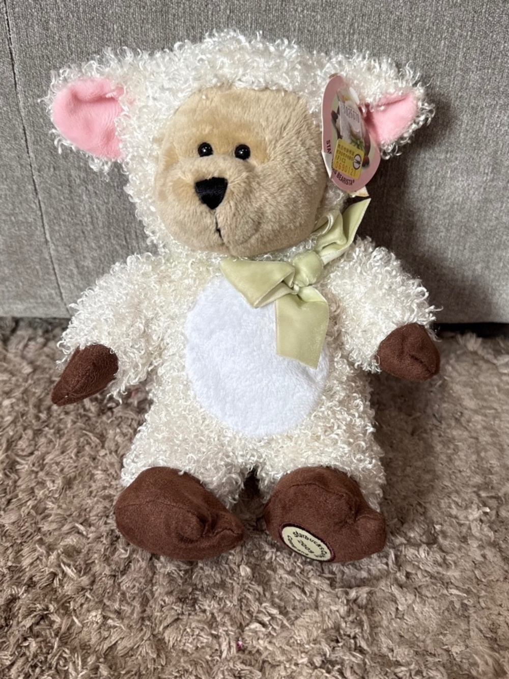 Starbucks Bearista Bear Lamb Plush 83rd Edition 2009 Sheep Easter Retired NWT